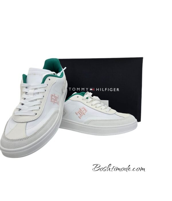 Tommy Hilfiger HERITAGE Baskets Court vertes et roses